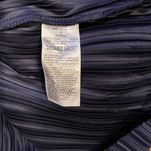 Banana Republic SZ 8 Navy Tiered Pleated Mini Skirt! - Picture 7 of 11